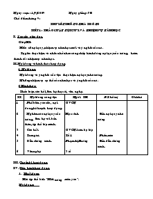 Giáo án Hoạt động ngoài giờ lên lớp 7 - Tiết 1 đến tiết 13