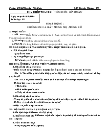 Giáo án Hoạt động ngoài giờ lên lớp 7 - Trường THCS Nguyễn Đức Toàn