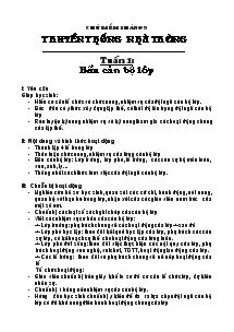 Giáo án Hoạt động ngoài giờ lên lớp 7 - Tuần 1 đến tuần 31