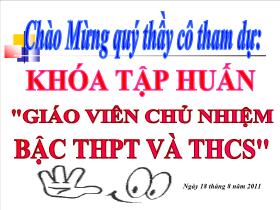 Chuyên đề Tổ chức giáo dục kỹ năng sống cho học sinh