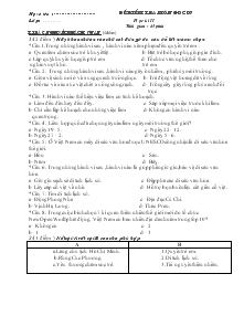 Đề kiểm tra môn Giáo dục công dân 7 học kì II thời gian: 45 phút