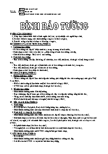 Giáo án Chủ nhiệm lớp 7 - Tuần 12: Binh báo tường