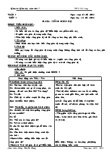 Giáo án Giáo dục công dân 7 - Bài 1 đến bài 5