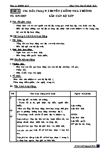 Giáo án Hoạt động ngoài giờ lên lớp lớp 7 - Nguyễn Quốc Tuấn