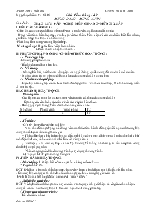 Giáo án Hoạt động ngoài giờ lên lớp lớp 7 - Trường THCS Trần Phú - Chủ đề 3: Giao lưu văn nghệ mừng đảng - Mừng xuân