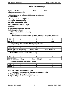 Giáo án Sinh hoạt - Trường THCS Bình minh