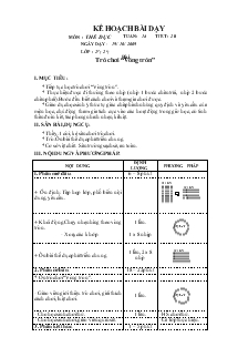 Bài dạy Thể dục 2 bài 28: Trò chơi “Vòng tròn”