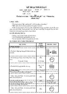 Bài dạy Thể dục 2 bài 33: Ôn hai trò chơi “Bịt mắt bắt dê” và “Nhóm ba, nhóm bảy”