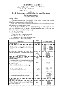 Bài dạy Thể dục 2 bài 43: Ôn đi thường theo vạch kẻ thẳng hai tay chống hông, hai tay dang ngang, Trò chơi “Nhảy ô”