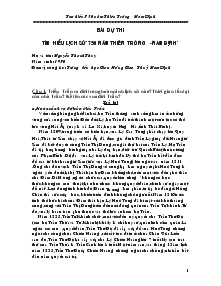 Bài dự thi tìm hiểu lịch sử 