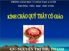 Bài giảng Địa lí 4 - Thành phố Cần Thơ