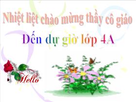 Bài giảng Khoa học 4: Ôn tập