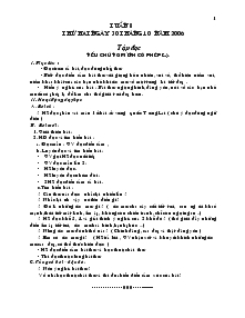 Bài soạn các môn lớp 4 - Tuần 8