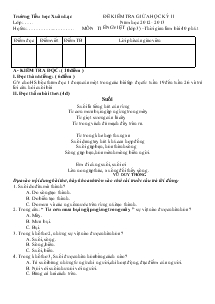 Đề kiểm tra giữa học kỳ II môn Tiếng Việt (lớp 3)