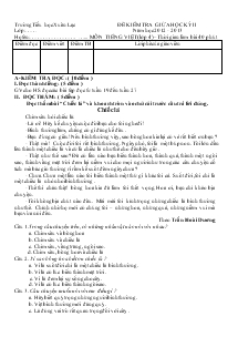 Đề kiểm tra giữa học kỳ II môn Tiếng Việt (lớp 4)