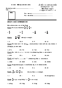 Đề kiểm tra học sinh giỏi năm học 2008 - 2009 môn Toán lớp 4