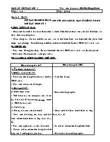 Giáo án Âm nhạc 4 - Bài 7: Ôn tập hai bài hát: em yêu hòa bình, bạn ơi lắng nghe ôn tập TĐN số 1