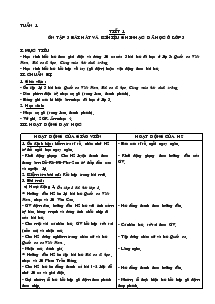 Giáo án Âm nhạc 4 - Tiết 1 đến tiết 16