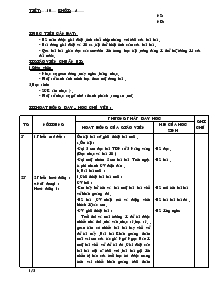 Giáo án Âm nhạc 4 - Tiết 10