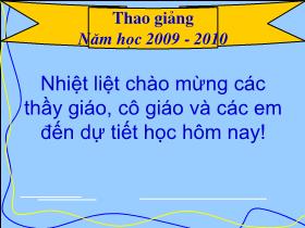 Giáo án Âm nhạc 4 - Tiết 18: Đường thẳng song song với một đường thẳng cho trước