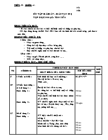 Giáo án Âm nhạc 4 - Tiết 22: Ôn tập bài hát: Bàn tay mẹ tập đọc nhạc: TĐN số 6