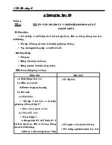 Giáo án Âm nhạc 4 - Tuần 1 đến tuần 35