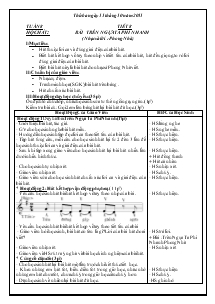 Giáo án Âm nhạc khối 4 - Tiết 8: Học hát: bài trên ngựa ta phi nhanh