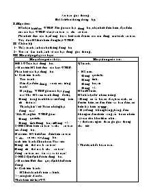 Giáo án An toàn giao thông lớp 3