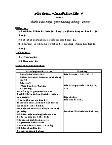 Giáo án An toàn giao thông lớp 4 - Bài 1: Biển báo hiệu giao thông đường thuỷ