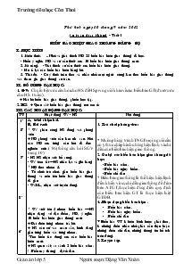 Giáo án An toàn giao thông lớp 5