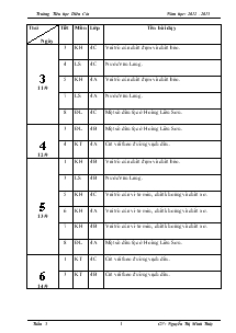 Giáo án bộ môn lớp 4, 5 tuần 3