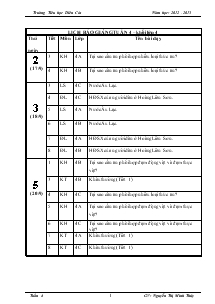 Giáo án bộ môn lớp 4, 5 tuần 4