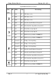 Giáo án bộ môn lớp 4 tuần 15