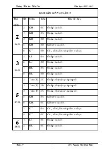 Giáo án bộ môn lớp 4 tuần 17