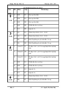 Giáo án bộ môn lớp 4 tuần 27