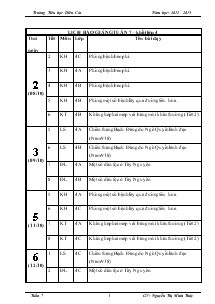 Giáo án bộ môn lớp 4 tuần 7