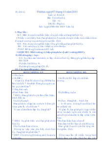 Giáo án bộ môn lớp 4 và 5 tuần 12