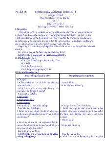 Giáo án bộ môn lớp 4 và 5 tuần 15