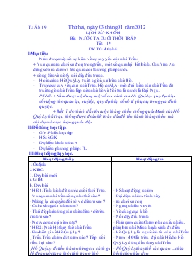 Giáo án bộ môn lớp 4 và 5 tuần 19