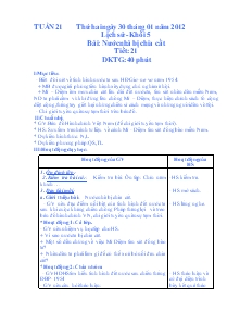 Giáo án bộ môn lớp 4 và 5 tuần 21