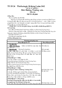 Giáo án bộ môn lớp 4 và 5 tuần 24