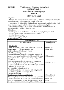 Giáo án bộ môn lớp 4 và 5 tuần 28