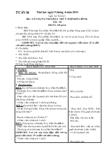 Giáo án bộ môn lớp 4 và 5 tuần 30