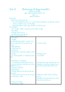 Giáo án bộ môn lớp 4 và 5 tuần 32