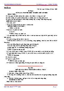 Giáo án (buổi chiều) - Lớp 4 - Trường TH Phan Rí Thành 2 - Tuần 24