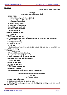 Giáo án (buổi chiều) - Lớp 4 - Trường TH Phan Rí Thành 2 - Tuần 26