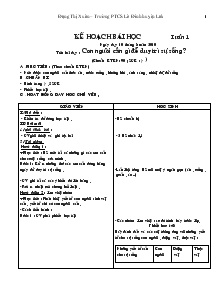 Giáo án cả năm Khoa học khối 4