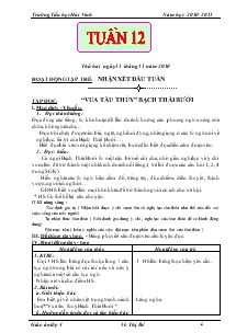 Giáo án các môn khối 4 - Trường Tiểu học Hải Vĩnh - Tuần 12