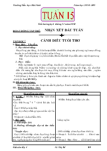 Giáo án các môn khối 4 - Trường Tiểu học Hải Vĩnh - Tuần 15