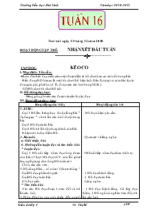 Giáo án các môn khối 4 - Trường Tiểu học Hải Vĩnh - Tuần 16